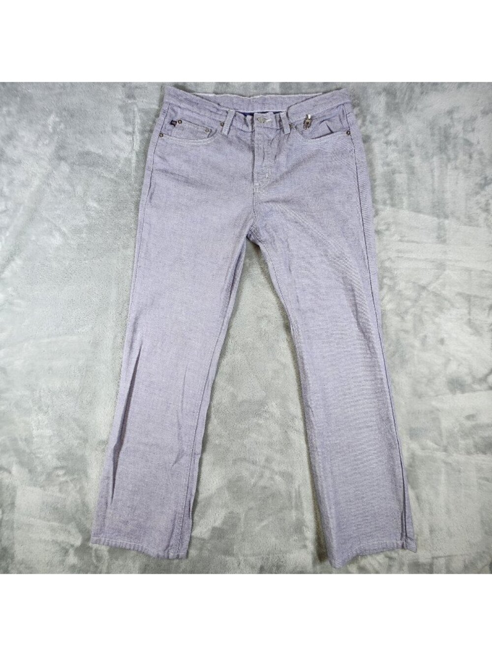 Vintage Polo Ralph Lauren 67 Bootcut Jeans 12 Purple Heathered Cowgirl Western